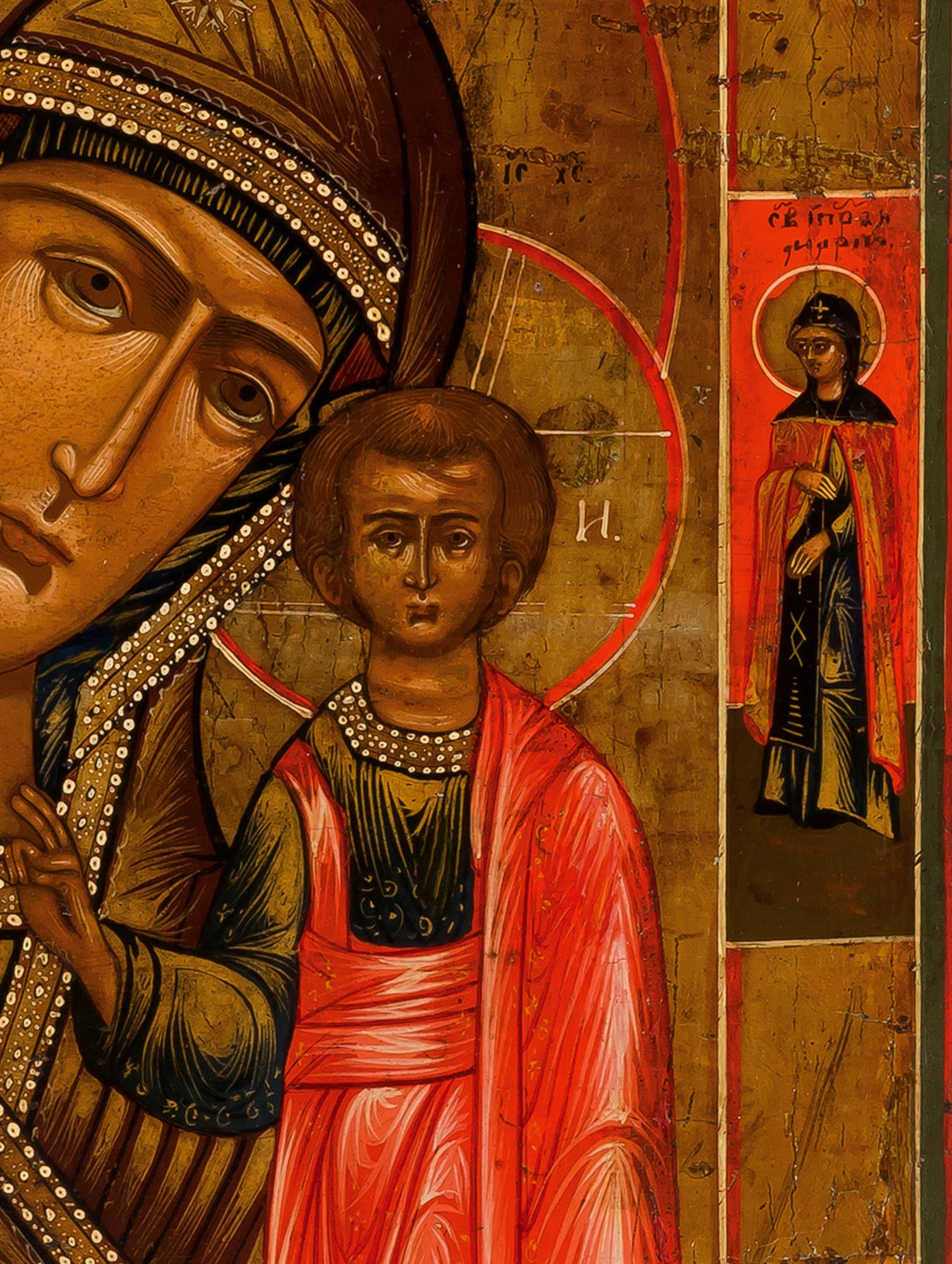 Antica icona russa raffigurante la Madre di Dio di Kazan