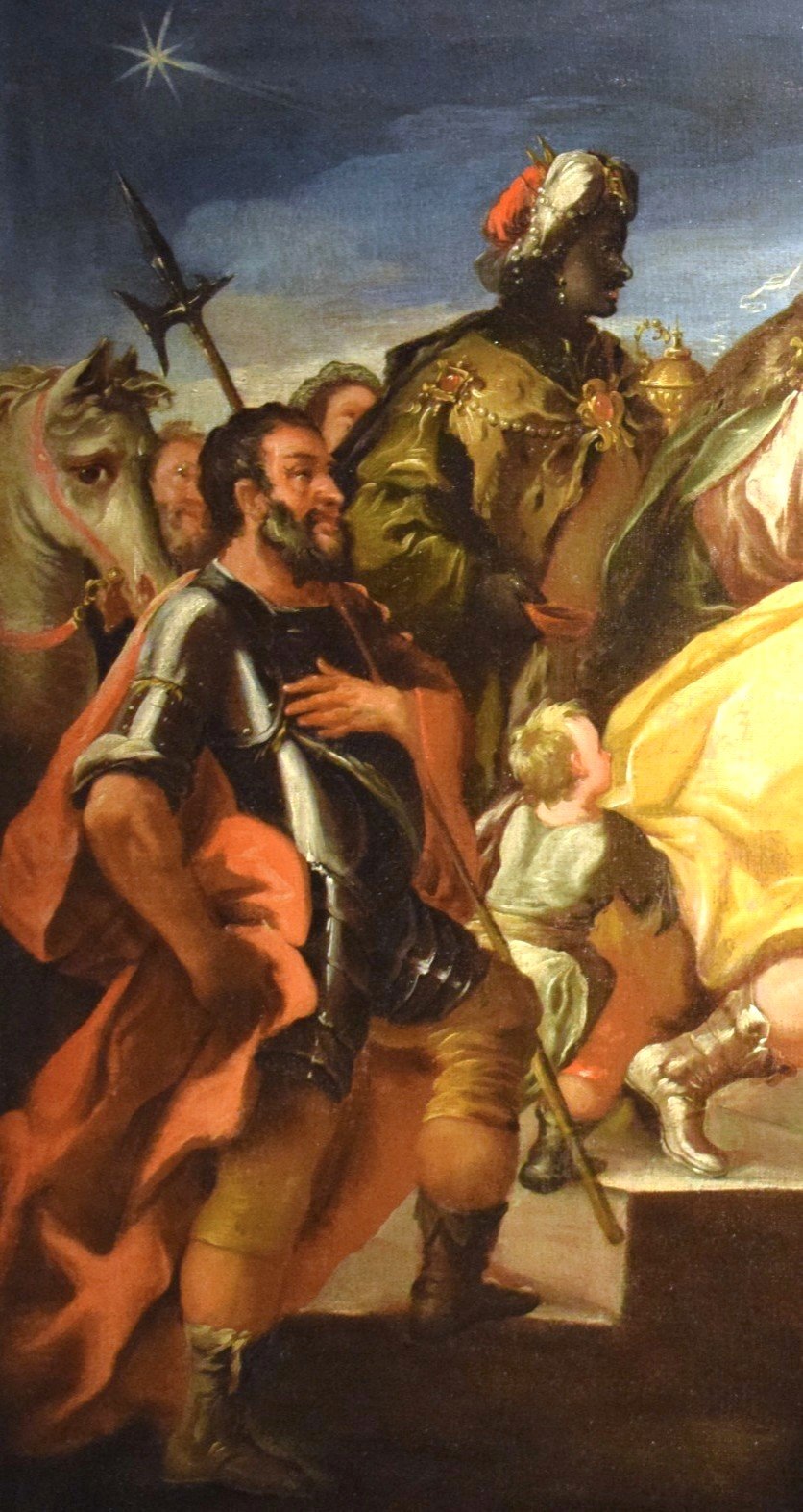 L'Adoration des Rois mages - École napolitaine, fin du XVIIe siècle ...