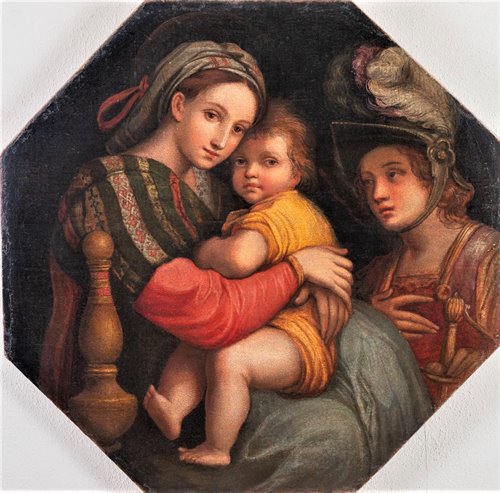 Madonna and Child with Archangel Michael