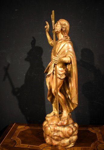 "Risen Christ" Golden wooden sculpture