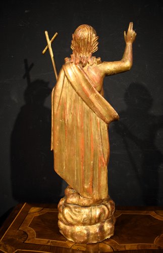 "Christ ressuscité" Sculpture en bois doré