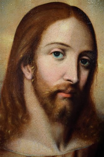 Christ "Salvator Mundi" Oil on table