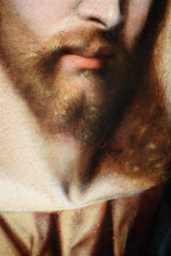 Christ "Salvator Mundi" Oil on table