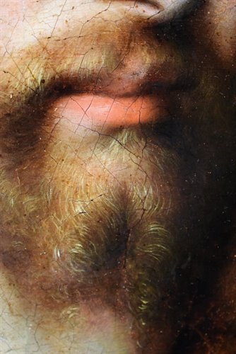 Christ "Salvator Mundi" Oil on table