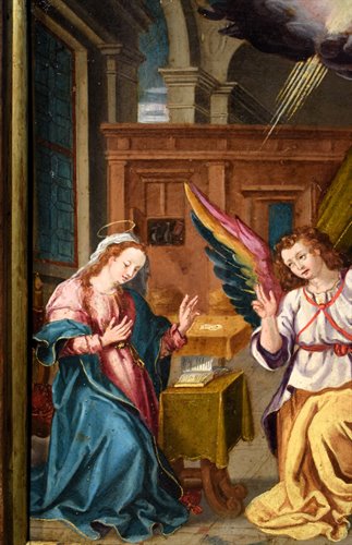 "Annunciazione"  olio su rame