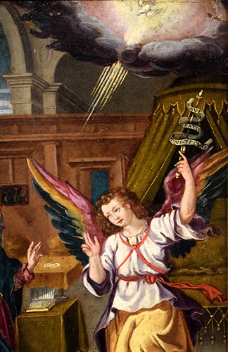 "Annunciazione"  olio su rame