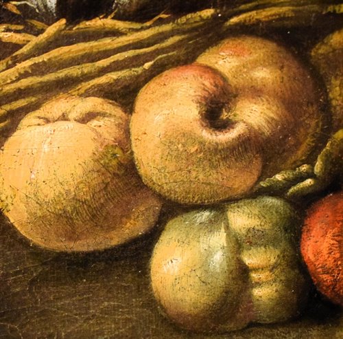 Nature morte aux coqs vivant et gibier