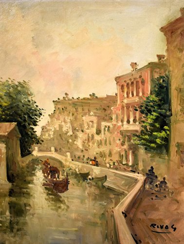 Venice, the "Rio di San Trovaso"