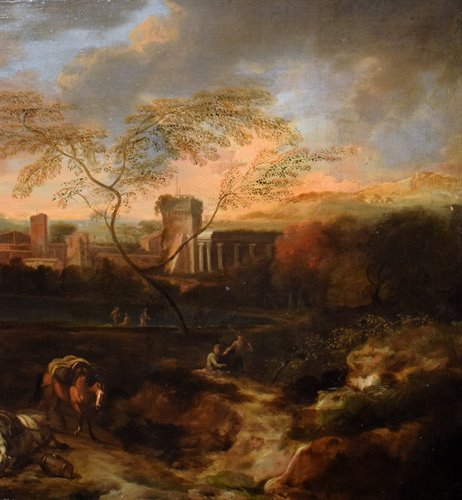 "Paysage idyllique au coucher du soleil"