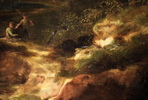 "Paysage idyllique au coucher du soleil"