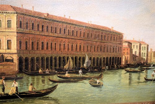 Venice, view of the Grand Canal from the Rialto Bridge
