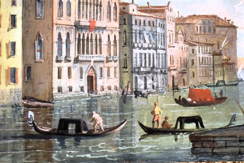 Paire de vues vénitiennes , fin du XVIIe siècle