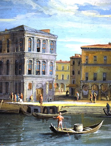 Paire de vues vénitiennes , fin du XVIIe siècle