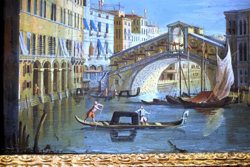 Paire de vues vénitiennes , fin du XVIIe siècle