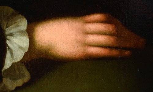 Jeune noble dame avec un chardonneret