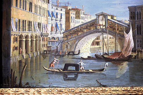 Paire de vues vénitiennes , fin du XVIIe siècle