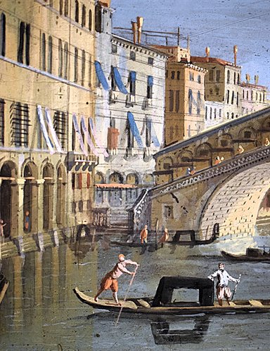 Paire de vues vénitiennes , fin du XVIIe siècle