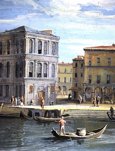 Paire de vues vénitiennes , fin du XVIIe siècle