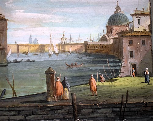 Paire de vues vénitiennes , fin du XVIIe siècle