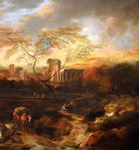 "Idyllic Landscape at Sunset"