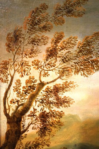 "Idyllic Landscape at Sunset"