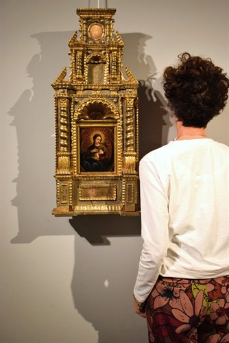 "Vergine del Latte" Olio su rame