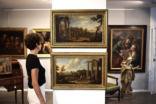 Paesaggio arcadico con Adorazione dei Magi